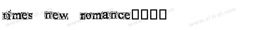 times new romance字体转换